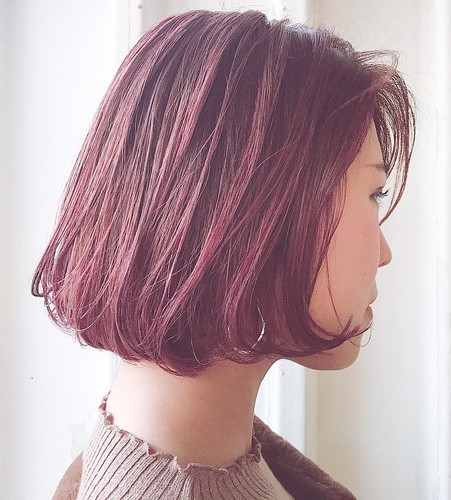 ピンク 色 チェリー 髪