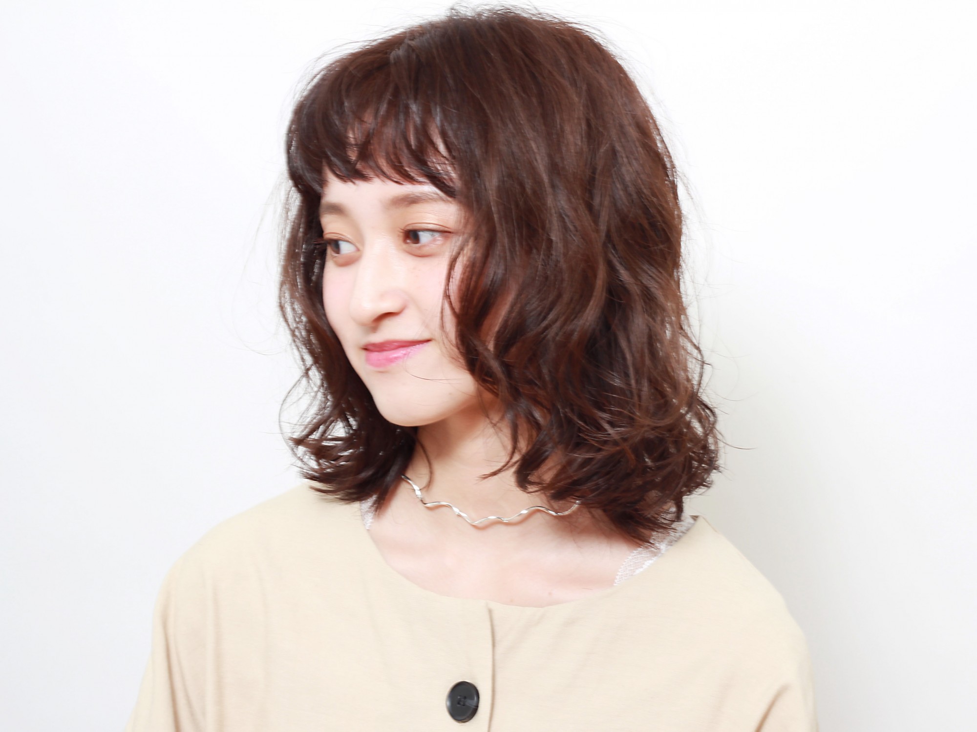 ゆるふわミディアムの髪型 ヘアスタイル ヘアドレ